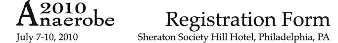 ANAEROBE 2010 Registration